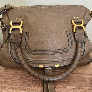 Chloe Marcie Taupe Handbag